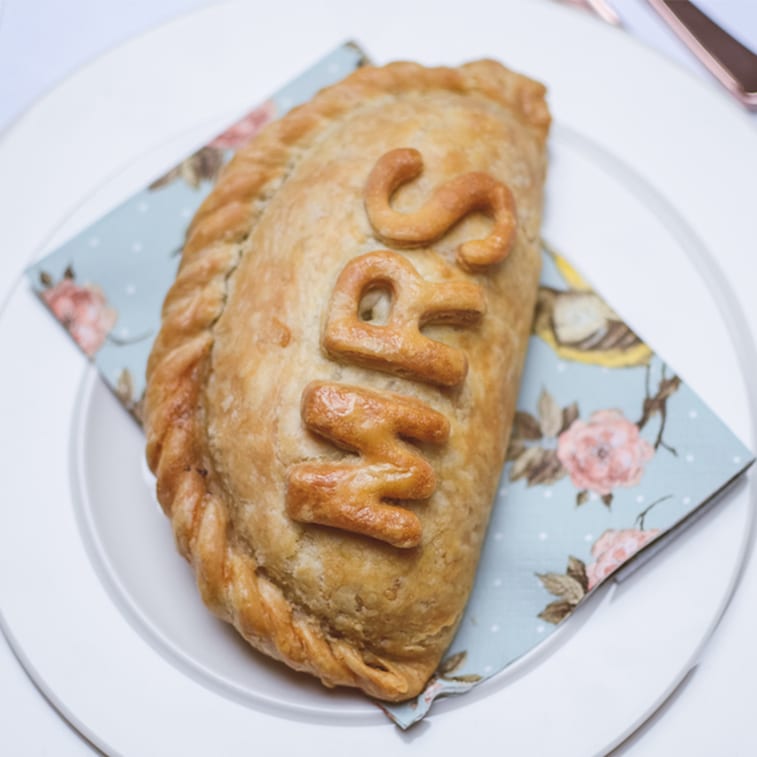 Etherington's wedding Cornish pasties