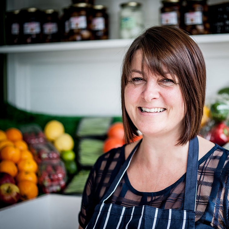 Team at Etherington's Farm Shop in Cornwall