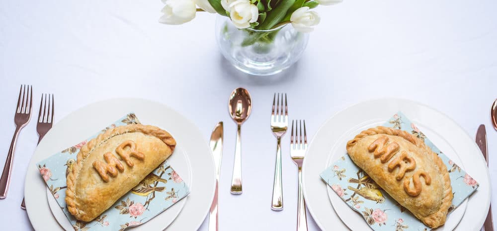 Cornish pasties for weddings and parties